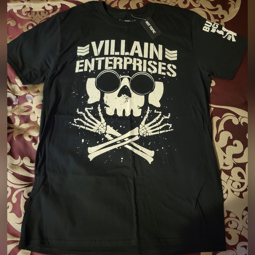 Brand new with tags size large njpw/roh bullet club villain enterprises tee.